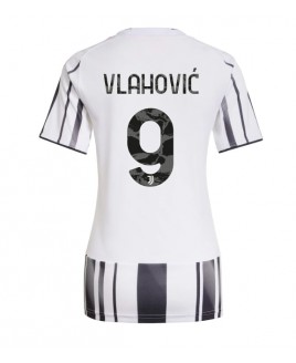 Günstige Juventus Dusan Vlahovic #9 Heimtrikot Damen 2025-26 Kurzarm